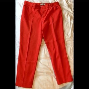 Gap women’s slim cropped red dress pant size 4